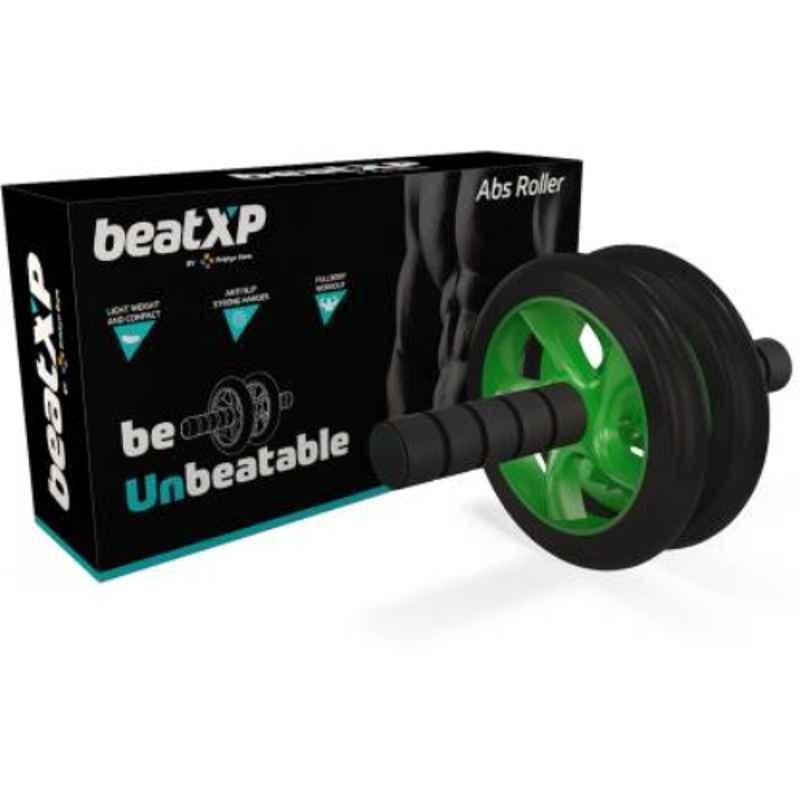 Pristyn Care beatXP Black & Green Anti Skid Abdominal Premium Roller Exercise Wheel