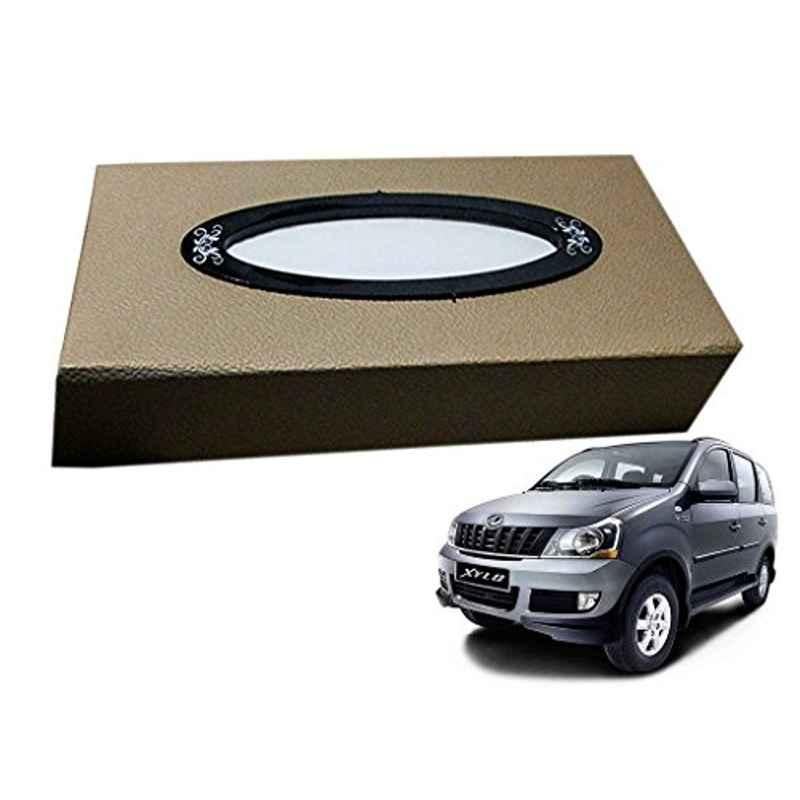 Kozdiko 200 Sheets 100 Pulls Beige Tissue Paper Box for Mahindra Xylo, koz_28419