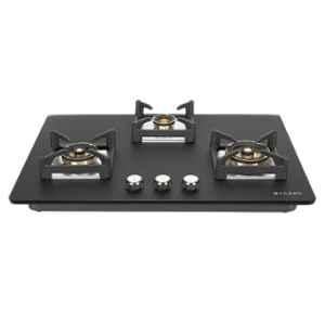 Faber Bella HT753 3 Burners Auto Ignition Toughned Glass Built in Hob, 106.0709.992