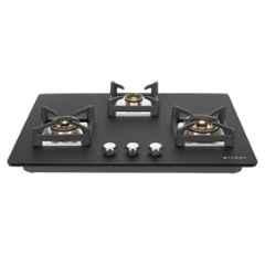 Faber Bella HT753 3 Burners Auto Ignition Toughned Glass Built in Hob, 106.0709.992