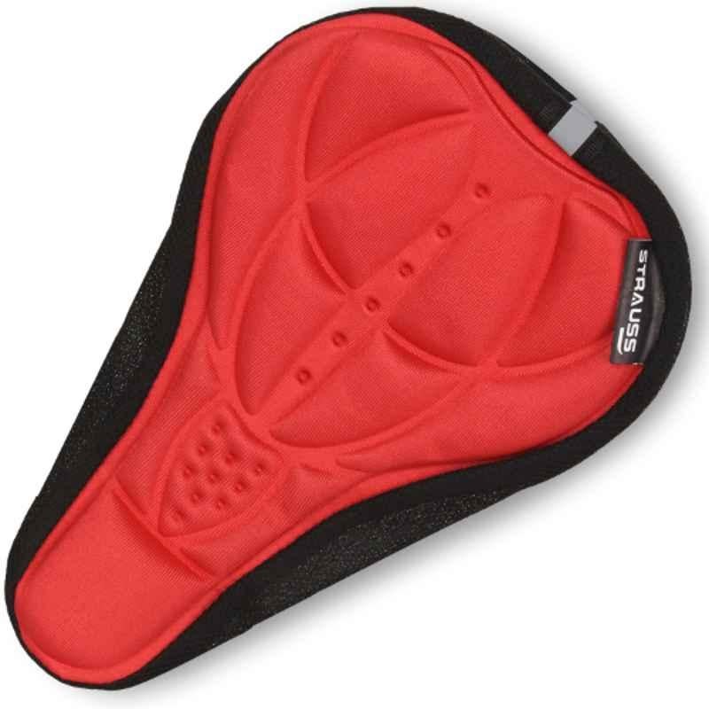 Strauss 28x18x5cm Red 3D Bicycle Sponge Seat Cover, ST-2245