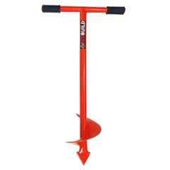 REDBUILD 5 inch Steel Manual Post Hole Digger & Auger