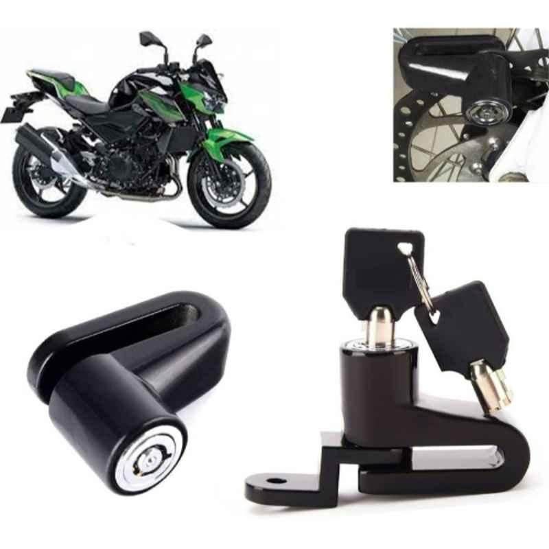 Auto Pearl Steel Black Heavy Duty Anti-Theft Disc Brake Lock for Z400 BS6, Lock_431