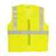 Club Twenty One Workwear Small Yellow Polyester Safety Jacket with 2 inch Reflective Extra Tape