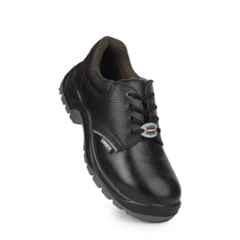 Liberty Surksha2RP Leather Low Ankle Steel Toe Black Safety Shoes, Size: 6