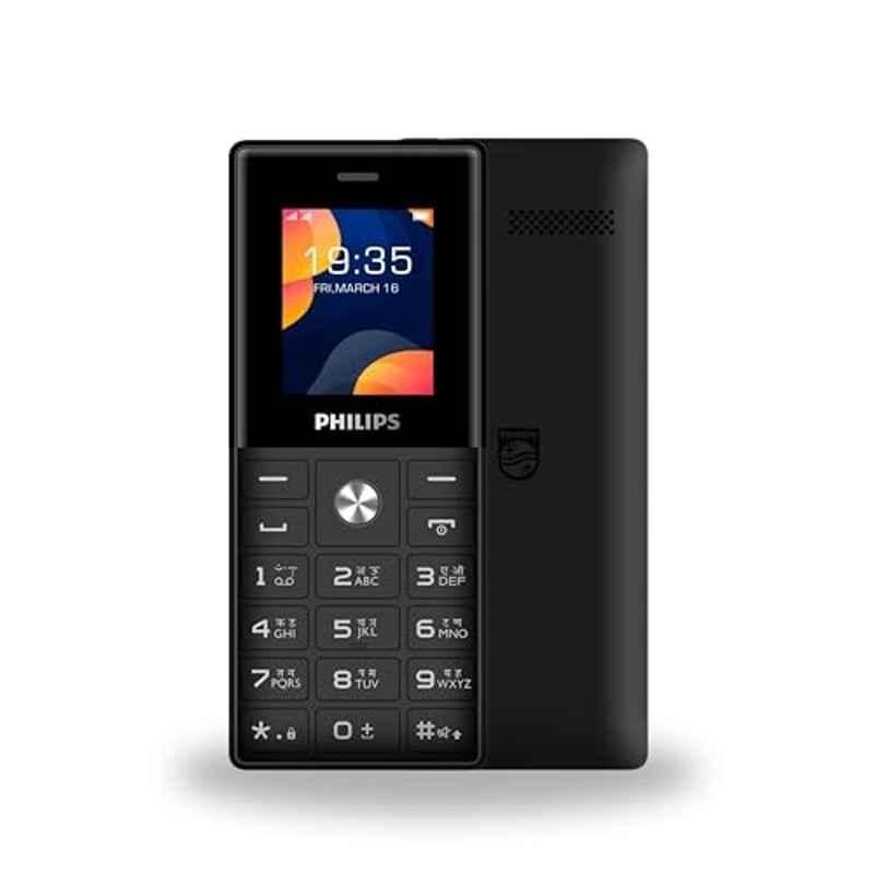 Philips E2112 1.77 inch Black Single Sim Keypad Feature Phone