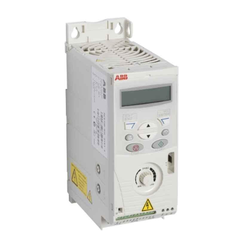 ABB 0.55kW 0.75HP 1.9A 3 Phase Wall Mounted Microdrive, ACS150-03E-01A9-4
