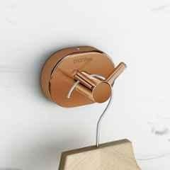 Plantex Stainless Steel Clothes Hanger for Wall/Hangers for Bathroom/Robe Hook/Bathroom Accessories PVD Rose Gold Finish Onix