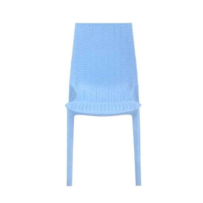 Supreme Lumina Premium Plastic Soft Blue Chair without arm (Pack of 4)