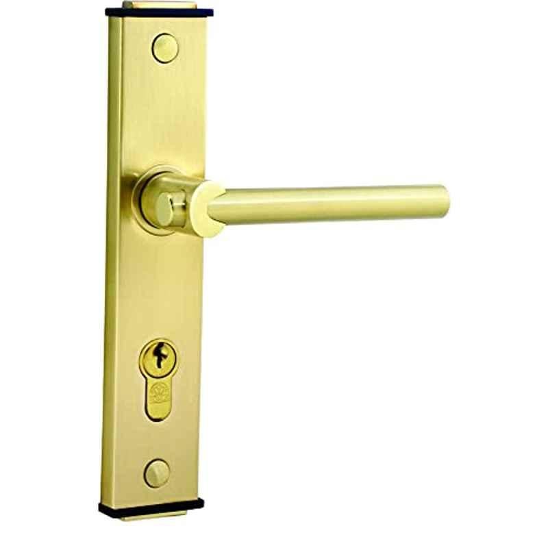 Bonus Compact 777 60mm Brush Brass Both Side Key Mortice Lock Set