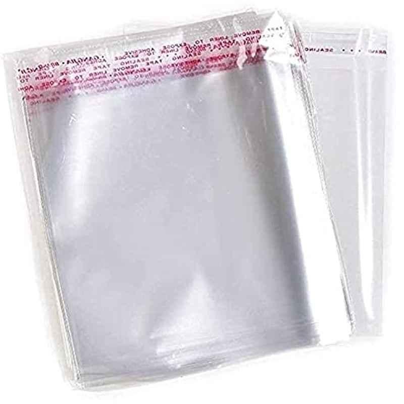 Feminino 6x11cm 200 Pcs Plastic Self-Adhesive Clear Pouch Set for Packing & Storage