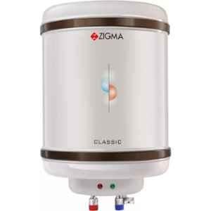 Zigma 2000W 15 Litre Classic Stainless Steel 304 Vertical Storage Water Geyser with Copper Element