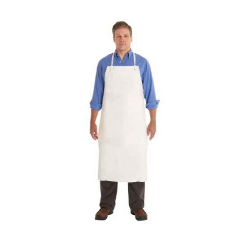 Ansell Alphatec 33x49 inch White PVC Heavy Duty Aprons, 56-101
