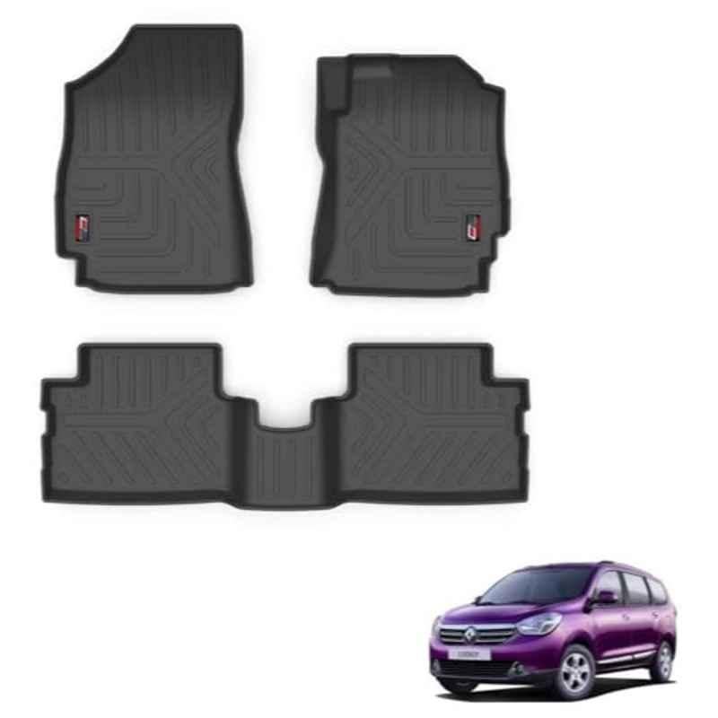 Kozdiko Thermoplastic Polyolefins 3D Life Long Car Floor Mat Set for Renault Lodgy