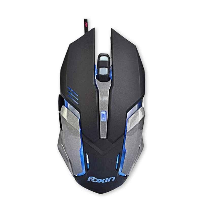 Foxin Black & Grey Optical Gaming Mouse, FGM-601