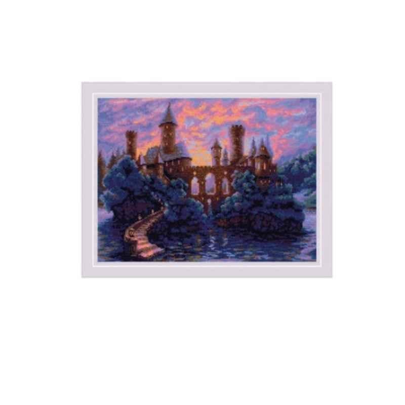 Fabric Counted Cross Stitch Kit 15.75Inx11.75In Castle