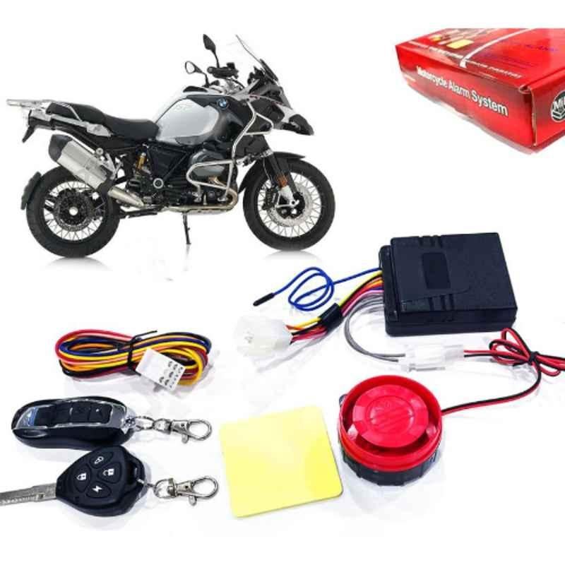 Auto Pearl 12V Black Two-Way Anti Theft Motorcycle Alarm Kit with 2 Pcs Remote for 1200 GS