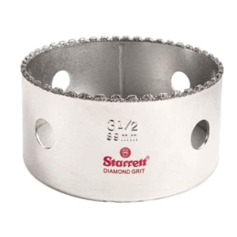 Starrett 89mm Silver Diamond Grit Hole Saw, KD0312-N