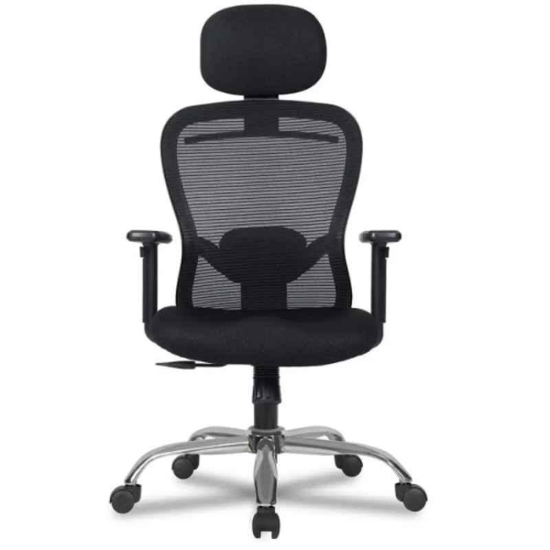 KVS India Black High Back Ergonomic Office Chair