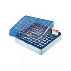Tarsons 1ml Polycarbonate 81 Places Yellow Cryo Box, 524010Y