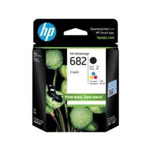 HP 682 Black & Tri Color Ink Cartridge (Pack of 2), 6ZD29AA