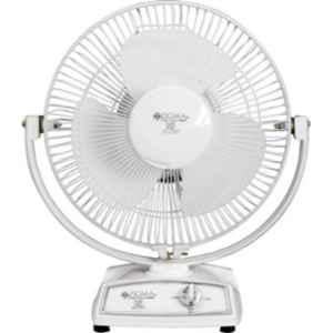 Zigma Tiktik 2540 45W Quiet Portable Ivory Ultra High Speed 3 Blade Table Fan, Sweep: 300 mm