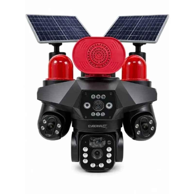 Cybernautt 6MP+6MP+6MP Triple-Lens 4G Solar Security Camera with 12000mAh Battery, Colour Night Vision & Two-Way Audio, X18I