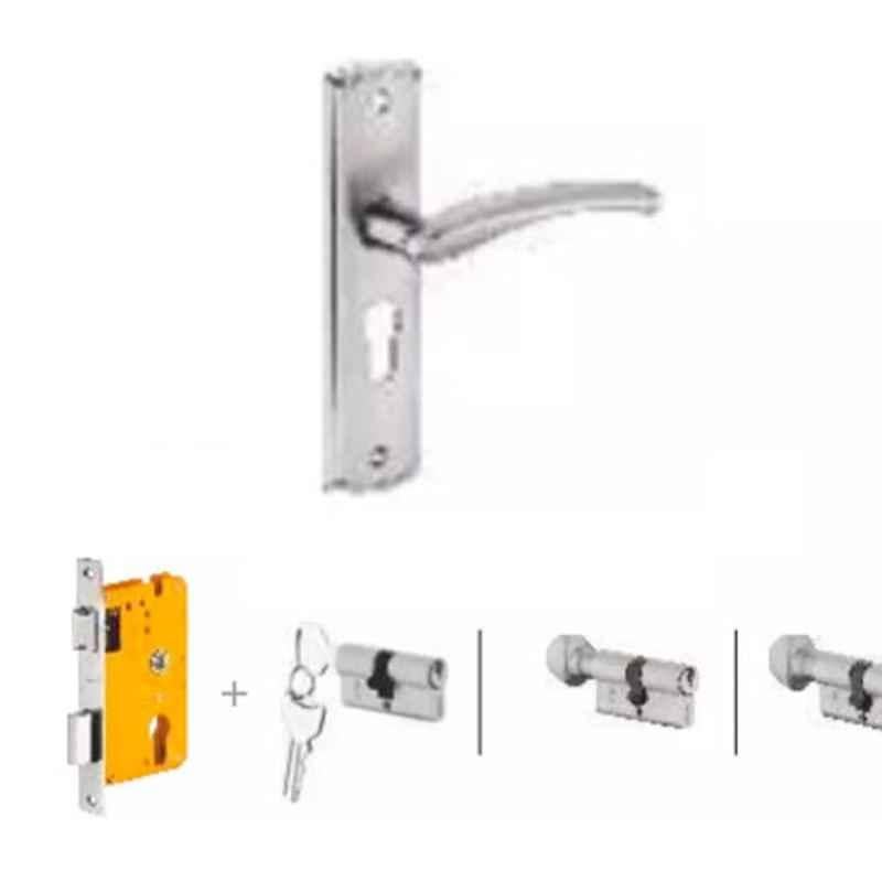 Dorset Onix HL ON 8 inch Zinc PT Finish Lock Set with KY Mortise Lever Lock