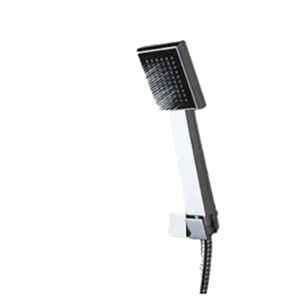 IRIS Brass Chrome Finish Square Hand Shower with 1.5m Shower Tube, PRST3507