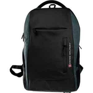 Swiss Military LBP89 29 Litre Polyester Black Laptop Backpack with USB Charging Port