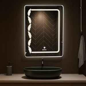 Plantex LED Bathroom Mirror with 3 Tone/Designer Mirror for Living Room/Bedroom/Dressing Room Rectangle Shape 18x24 inch Wall-Mounted