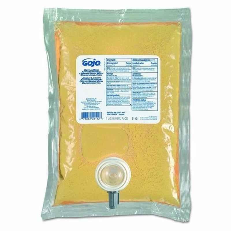 Gojo Ultra Mild Antimicrobial Lotion Soap Refill, 2112-08, 1000ml
