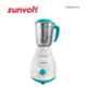 Zunvolt 500W White & Turquoise Mixer Grinder with 3 Jars