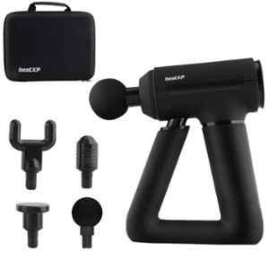 BeatXP Bolt Elite Plastic Black Deep Tissue Massage Gun with Hard Carrying Case, 880009675726