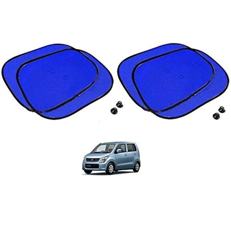 Kozdiko 4 Pcs Blue Chipkoo Car Window Sunshade Curtain Set for Maruti Suzuki WagonR Type-22010-Present, koz_82880