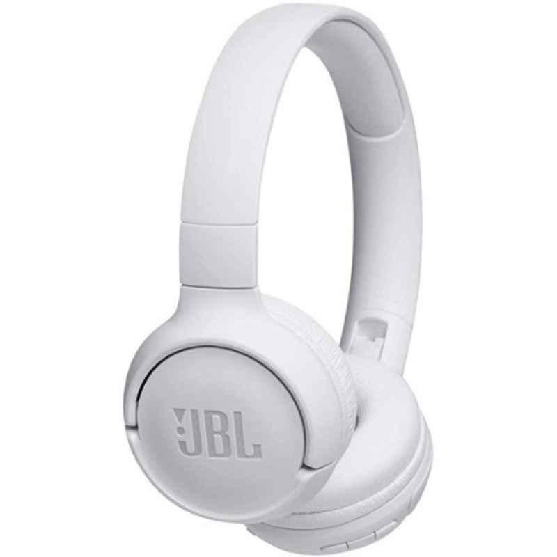JBL 16hrs White Wireless On Ear Headphone, JBL-T500BT-WHT