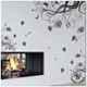 Kayra Decor 48x76 inch PVC Happy Butterflies Wall Design Stencil, KHSNT352