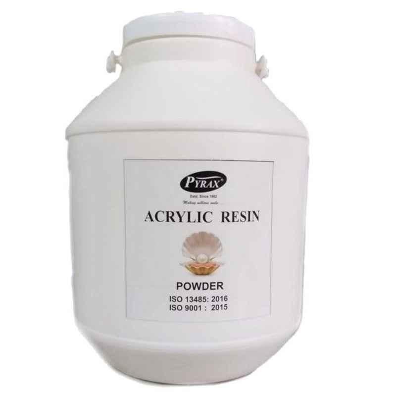 Pyrax 3kg White & Golden Acrylic Resin Powder for Pearl Moti Farming