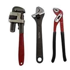Buy ACHRO Kit Of 3 Tools Plumbing Kit (Contains 10 Inch Water Pump Plier,  10 Inch Pipe Wrench, 8 Inch Adjustable wrench) Multipurpose Tool Kit Set  for All Jobs Online at Best