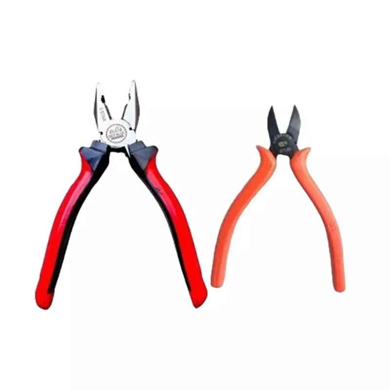 Sky Blue 8 inch Stainless Steel Lineman Plier, SBE440 (Pack of 2)