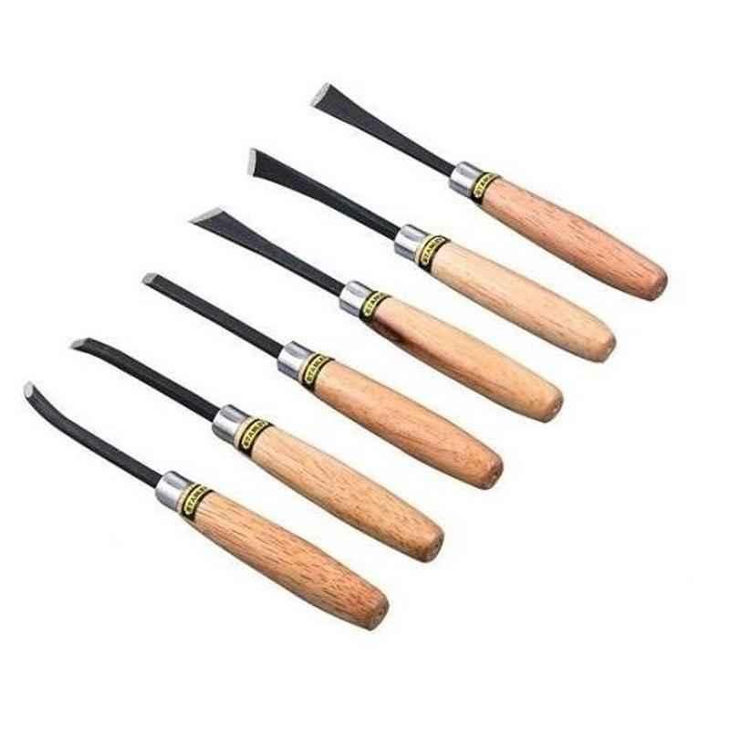 Stanley 6 Piece 1/4 Inch Wood Chisel Set, STHT16120-8