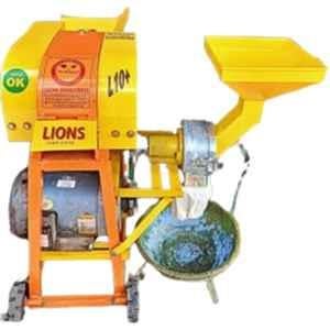 Lions 800-1000kg/hr 5 Blade Automatic Chaff Cutter Cum Atta Chakki Machine without Motor, L10 Plus