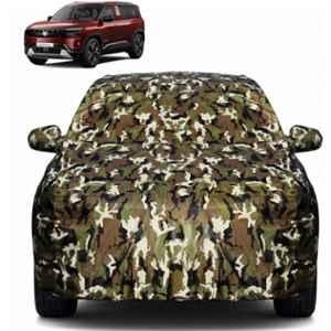 Allextreme Polyester Multicolour Camouflage Car Body Cover with Mirror Pocket for Tata Sierra, PV-SRR01