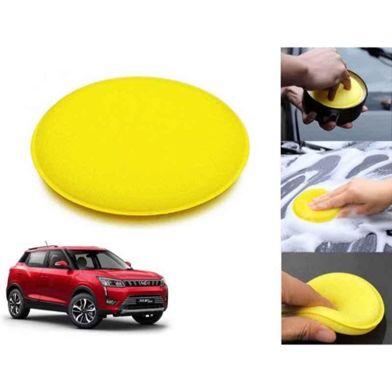 Auto Pearl Polyurethane Beige Washing & Waxing Polish Foam Sponge for XUV 300 2019