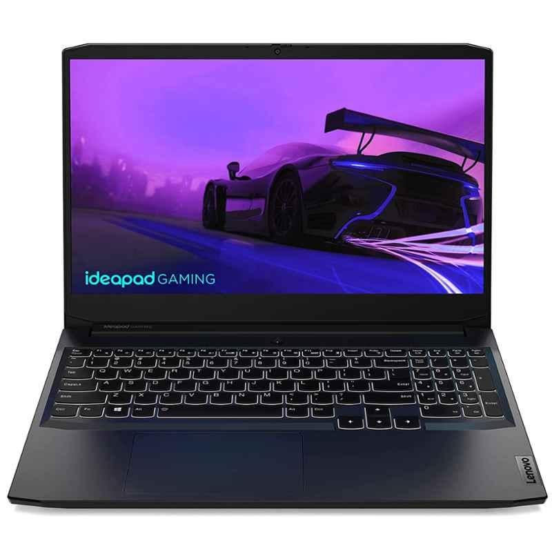 Lenovo 82K201YAIN IdeaPad Gaming 3 Shadow Black Laptop with Ryzen 5 5600H 8GB/512GB SSD Win 11 & 15.6 inch Display