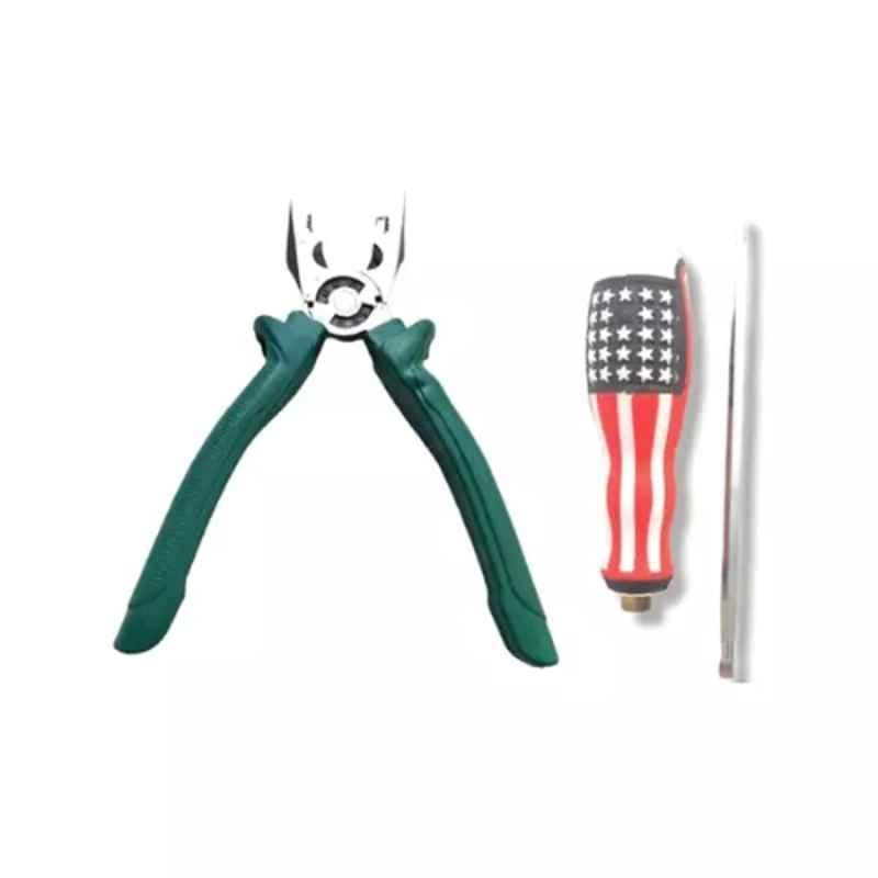 Sky Blue 2 Pcs 7.8 inch Lineman Plier Combo, SBE_PLIER_COMBO_MOD_01306