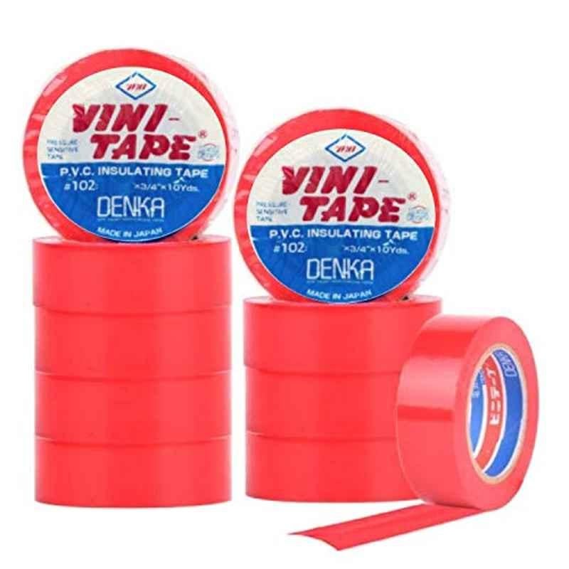 Vini Electrical Insulation Tape- 10 PCS (Red)