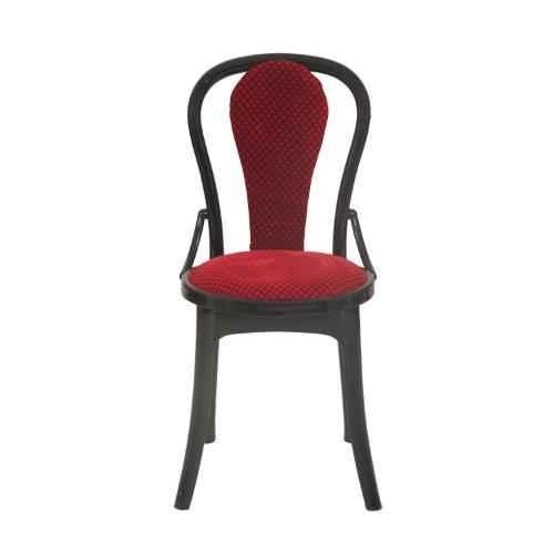 Buy Supreme Pearl Super Premium Plastic Black & Red Chair without