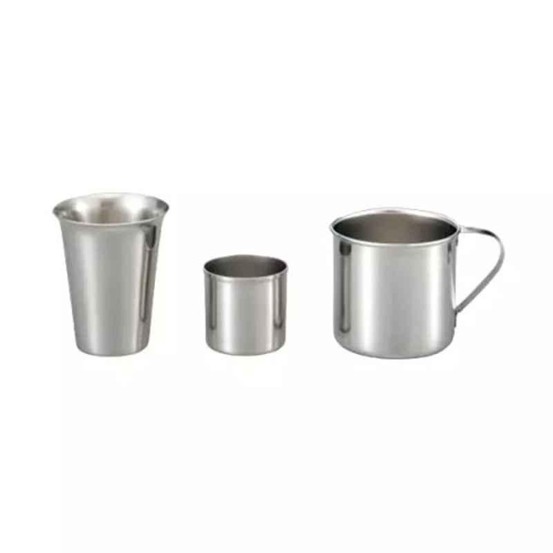 Lab Plus Stainless Steel Cup, Capacity: 200 ml, LP-13644
