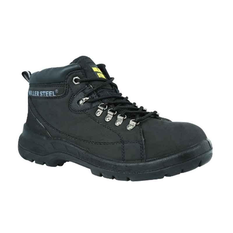 Miller MHLM Steel Toe Black Safety Shoes, Size: 41